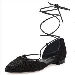 Stuart weitzman Gilligan lace up d’orsay flats